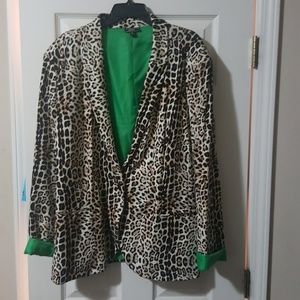 Leopard Print Blazer